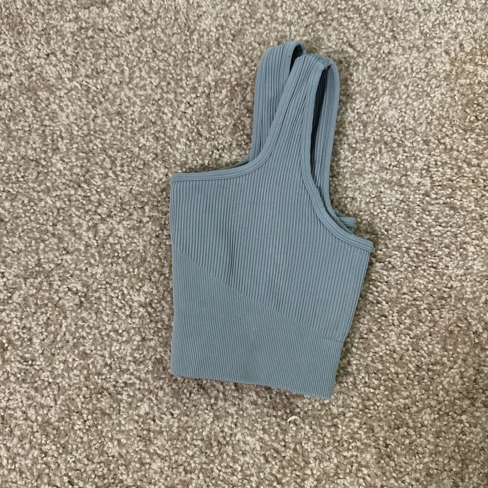 OQQ workout sports bra - blue
